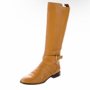 Chloe tan leather knee-high riding boots EUC